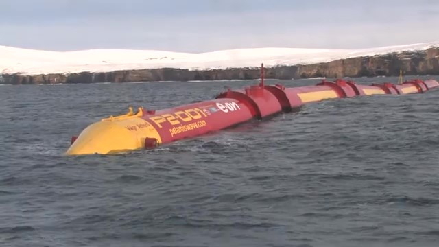 Pelamis P2-001 offshore wave power converter