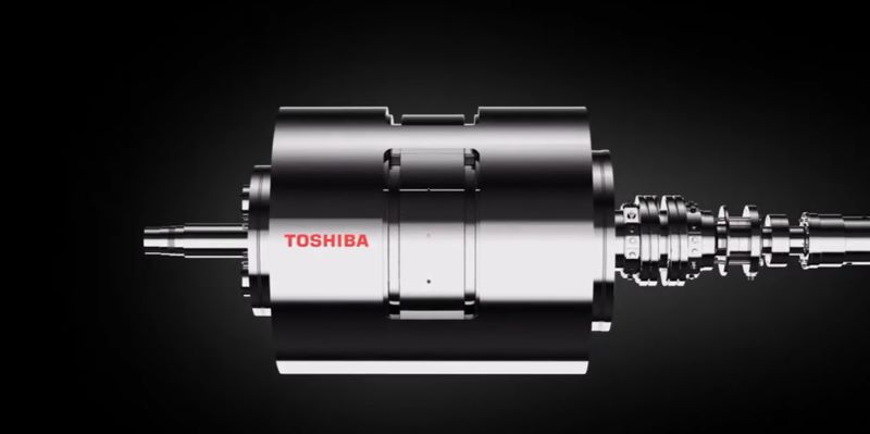 An image of Toshiba's superconducting motor