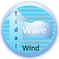 Wind, Wave, and Tital image within a circle shape